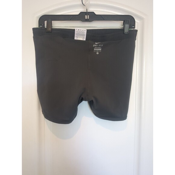 Nike Athletic Black Lined Shorts Medium  built in briefs Back Pouch Women’s - Picture 5 of 8
